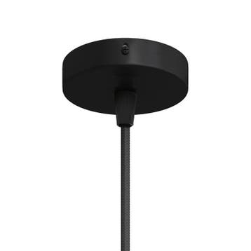 Plafondkap Mini Zwart 1 uitgang, Nieuw
