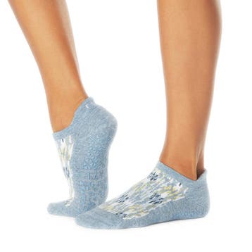 Tavi Savvy Yoga No-Show Grip Socks  Wit/Grijs/Blauw - 36-39, Sport en Fitness, Verzenden, Nieuw, Kleding