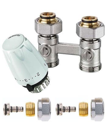 Set recht 16mm Alu/Pex - thermostatisch, Verzenden, Nieuw