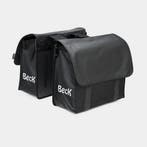 Beck Dubbele Fietstas Velcro Zwart, Verzenden, Nieuw