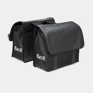 Beck Dubbele Fietstas Velcro Zwart, Verzenden, Nieuw