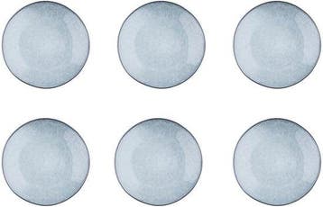 2dekans | bord CLOUD Ø21,5cm - 6 stuks - Stormgrijs, Huis en Inrichting, Keuken | Servies, Ophalen of Verzenden, Zo goed als nieuw