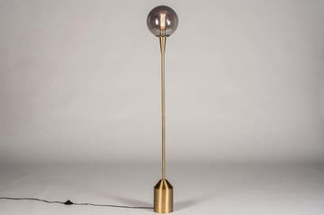 Rietveld Vloerlampen - Grijs, Goud - Glas, Metaal, Verzenden, Nieuw