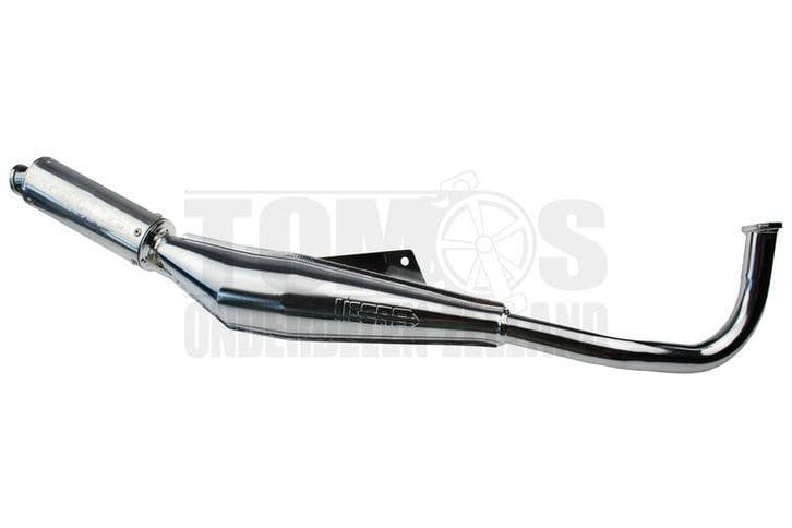 Tomos Uitlaat 26mm Tecno Bullet chroom / aluminium Euro2 A55, Fietsen en Brommers, Brommeronderdelen | Algemeen, Nieuw, Ophalen of Verzenden