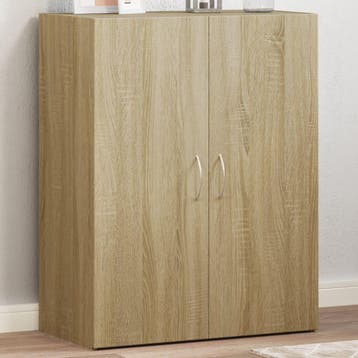 vidaXL Archiefkast 60x32x77,5 cm bewerkt hout sonoma, Verzenden, Nieuw