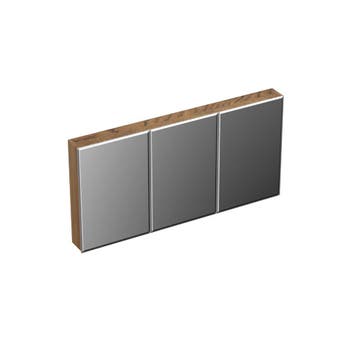 Spiegelkast Forzalaqua Uni 140x68.5x12.5 Cm 3 Deuren, Ophalen of Verzenden, Nieuw