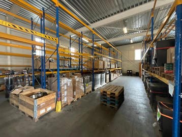 Online veiling: Palletstelling, magazijnstelling dubbele rij
