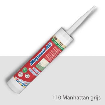 Mapei Mapesil AC - Siliconenkit - 310ml - Manhattan 110, Doe-het-zelf en Verbouw, Tegels, Ophalen of Verzenden, Nieuw, Keramiek