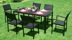 Tuintafel Houtlook | 156x78cm | Nieuw | Scherpe Prijs, Tuin en Terras, Ophalen of Verzenden, Nieuw, Rechthoekig, Kunststof