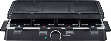 Gourmetstel 8 personen - Raclette - Gourmetplaat - Zwart - M, Verzenden, Zo goed als nieuw