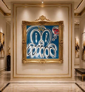 Timo Wedell - Graffitis Secret Message - XL- Basquiat Style