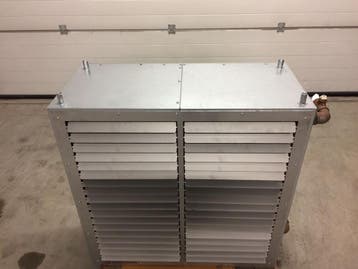85 kw CV luchtverwarmer KiwHesta (4 stuks voorradig), Ophalen of Verzenden, Gebruikt, 800 watt of meer, Overige typen