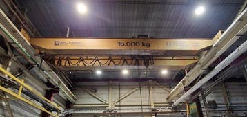 Demag dubbelligger ± 10.500mm x 16.000kg 001602U, Ophalen, Gebruikt