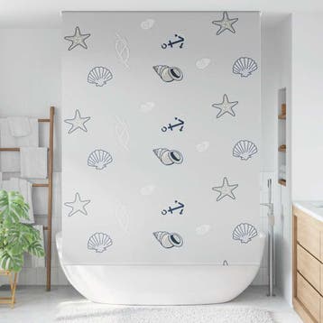 vidaXL Doucherolgordijn 150x240 cm stofbreedte 146 cm, Verzenden, Nieuw, Grijs