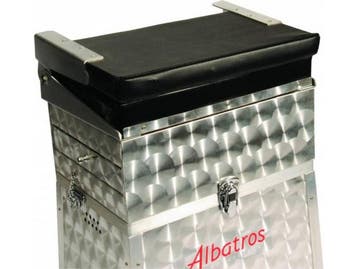 Albatros Aluminium Zitmand - Zitmand met Rugleuning - 3, Verzenden, Zo goed als nieuw