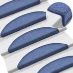 vidaXL Trapmatten 15 st 56x17x3 cm Blauw Halfrond, Doe-het-zelf en Verbouw, Ladders en Trappen, Verzenden, Nieuw