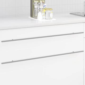 vidaXL Kasthandgreep 12 st Zilver 900 mm Roestvrij staal, Doe-het-zelf en Verbouw, Hang- en Sluitwerk, Verzenden, Nieuw