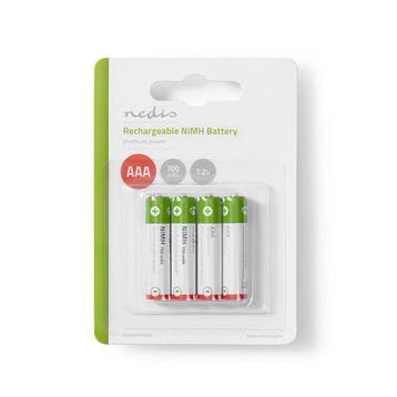 Oplaadbare AAA batterij | Nedis | 4 stuks, Verzenden, Nieuw