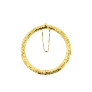 22 Karaat Surinaamse gouden slavenarmband; maat S/M, Sieraden, Tassen en Uiterlijk, Armbanden, Ophalen of Verzenden, Gebruikt