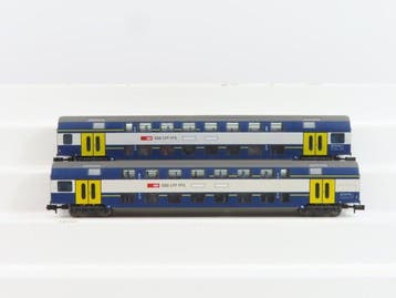Fleischmann N - 8154K/8155K - Modeltrein personenwagen (2) -, Nieuw