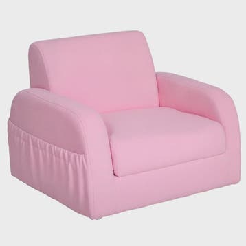 Homcom Kinderfauteuil 2-in-1: Verstelbaar, Inklapbaar en Com, Verzenden, Nieuw