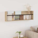vidaXL Tijdschrift Rek Sonoma Eiken 100 x 12 x 30 cm Bewerkt, Huis en Inrichting, Woonaccessoires | Krantenbakken en Lectuurbakken