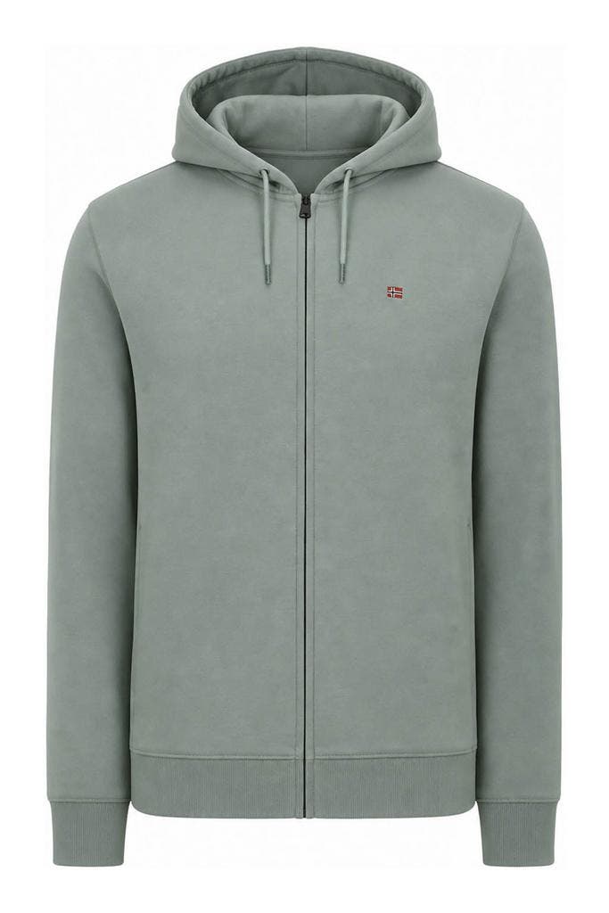 Napapijri Hoodie in maat XL Groen, Kleding | Heren, Truien en Vesten, Overige kleuren, Zo goed als nieuw, Verzenden