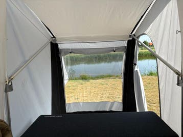 Keizer Tenttrailer weekender BJ 2021 compleet en frisse tent, Ophalen, Tot en met 2, Lichtgrijs, Keizer