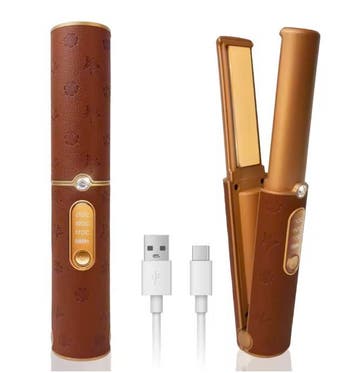 Draadloze 2-in-1 Stijltang en Krultang Oplaadbare Mini, Verzenden, Nieuw