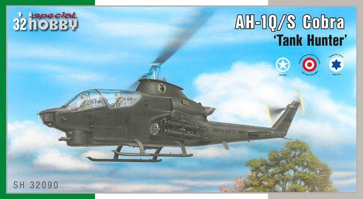 Special Hobby 100-SH32090 AH-1Q/S Cobra ‘Tank Hunter’, Hobby en Vrije tijd, Modelbouw | Vliegtuigen en Helikopters, Nieuw, Overige merken