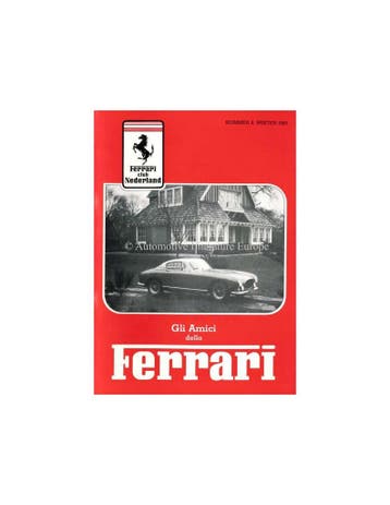 1985 FERRARI GLI AMICI DELLA MAGAZINE 08 NEDERLANDS, Nieuw, Ferrari, Author