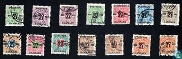 Denemarken - Krantenzegel met opdruk - 1918, Postzegels en Munten, Postzegels | Europa | Scandinavië, Verzenden, Gestempeld