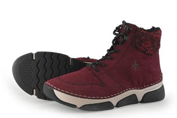 Rieker Boots in maat 39 Rood, Verzenden, Overige typen, Zo goed als nieuw, Rood