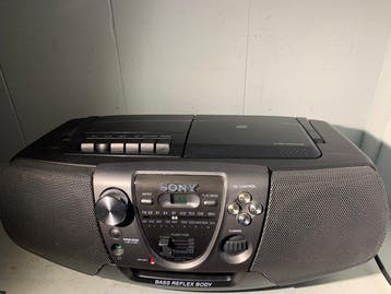 Sony - CFD-V6 / Portable CD Boombox Cassetterecorder-speler, Nieuw
