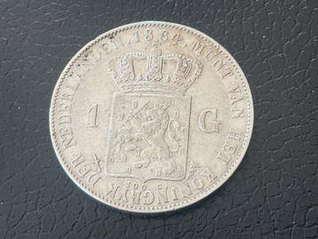 Nederland. Willem III. 1 Gulden 1864 (Zonder minimumprijs)