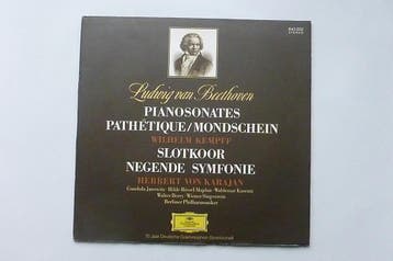 Ludwig van Beethoven - Pianosonates / W. Kempff / Karajan (L, Ophalen of Verzenden, Zo goed als nieuw
