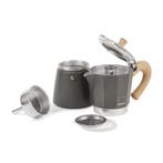 Gnali e Zani Venezia Espressomaker/percolator grijs 3 kopjes, Verzenden, Espresso apparaat, Nieuw, Gemalen koffie