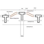 Wiesbaden Caral Wastafelmengkraan 2-knops - Inbouw - Chroom, Ophalen of Verzenden, Nieuw