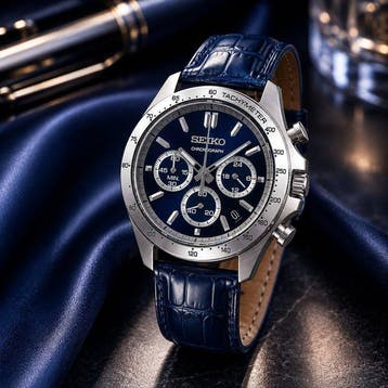 Seiko - Chronograph - Quartz - Blue Dial - Zonder, Nieuw