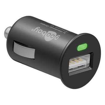 USB autolader | Goobay | 1 poort (USB A, 5W, 1.0A), Verzenden, Nieuw