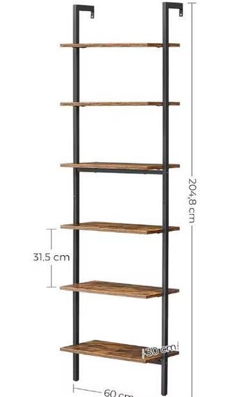 Ladder boekenplank 6 niveaus – Multifunctionele opberger, Verzenden, Nieuw