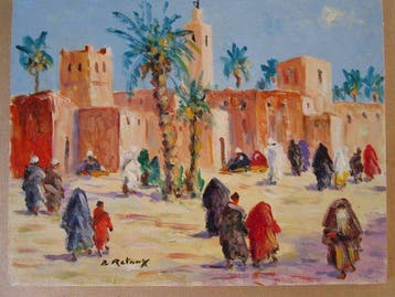 Retaux Bruno (1947) - Vue du Maroc, Antiek en Kunst