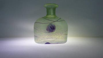 Kosta Boda - Bertil Vallien - Vaas - Galaxy green -, Antiek en Kunst