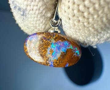 Opaal Cabochon - Hoogte: 16 mm - Breedte: 12.5 mm- 0.81 g -, Verzamelen