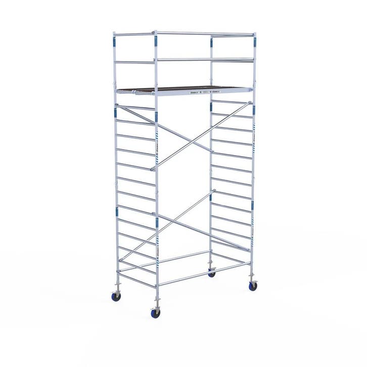 ALX rolsteiger Budget 135 x 250 x 6,2m werkhoogte, Doe-het-zelf en Verbouw, Steigers, Rolsteiger of Kamersteiger, Nieuw, 5 meter of hoger
