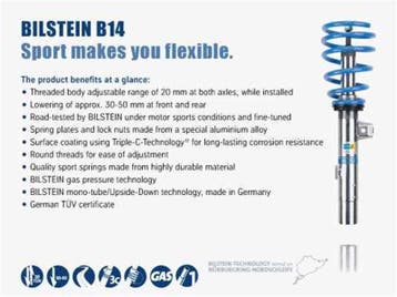 Bilstein B14 2002 Mercedes-Benz C230 Kompressor Front and, Ophalen of Verzenden, Nieuw