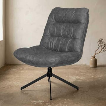 Draaifauteuil Cowboy - Antraciet, Ophalen of Verzenden, Nieuw