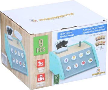 2dekans | Marionette Wooden Toys Speelgoed Weegschaal - Met, Ophalen of Verzenden, Zo goed als nieuw