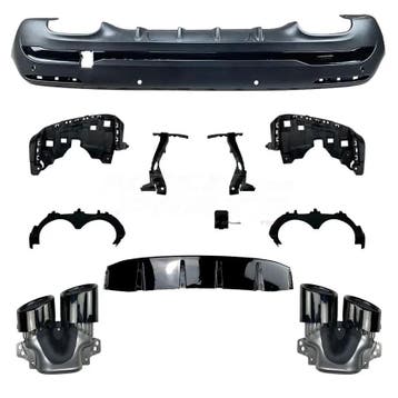 Diffuser With Black Exhaust Tips Voor Mercedes GLA H247 AMG, Ophalen of Verzenden, Nieuw