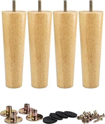 Bankpoten massief hout 10cm | retourdeal 29% korting, Tafelpoot, Minder dan 50 cm, Nieuw, Minder dan 50 cm